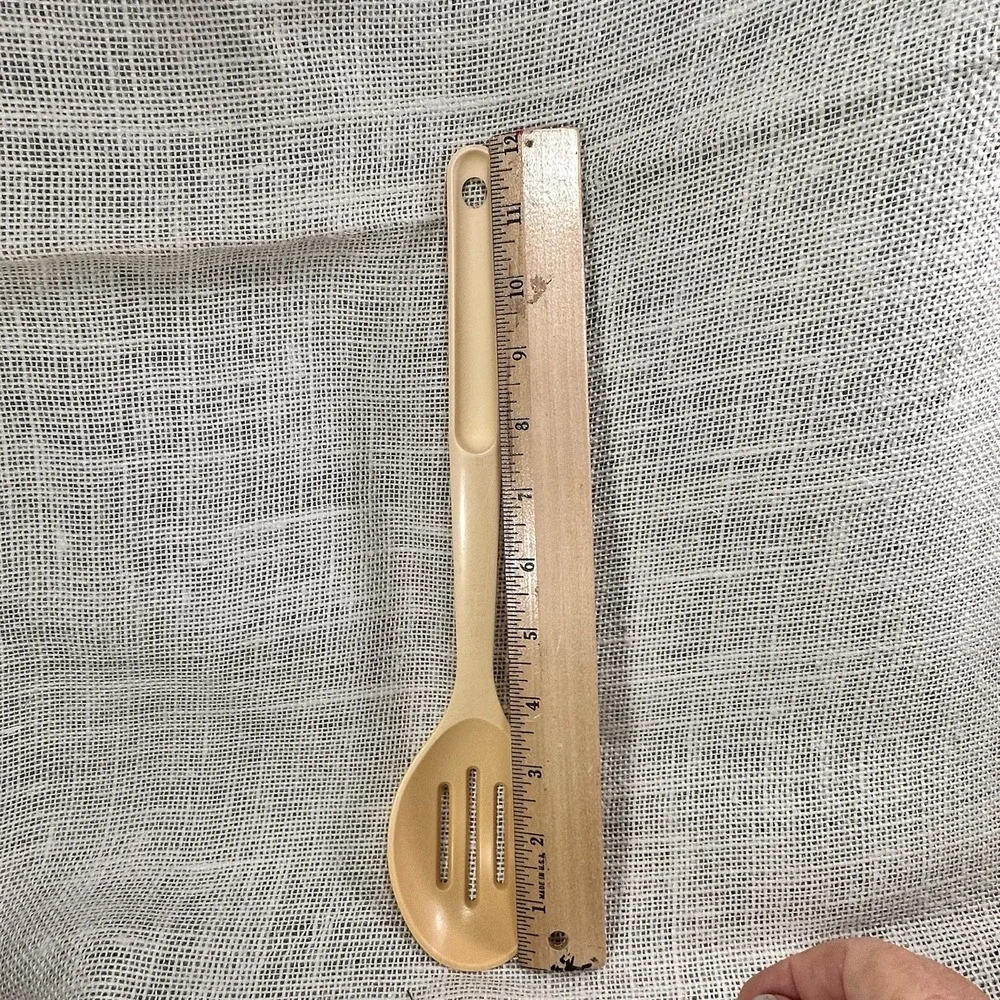Tupperware E Series Slotted Spoon #1815 Yellow 12